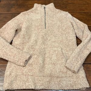 Light pink half zip jacket